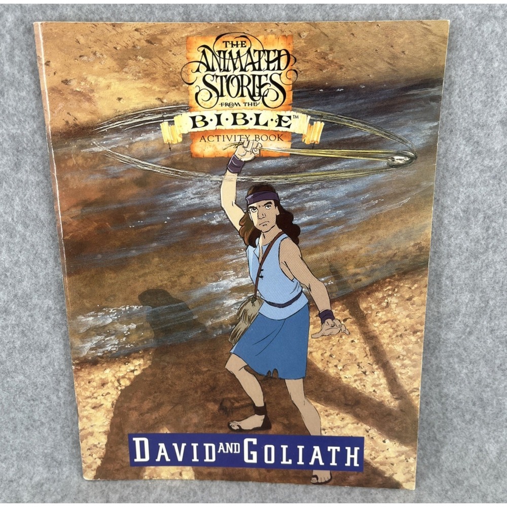 NEST Animated Bible Stories Activity Books Lot 6 Moses Esther David and Goliath - Picture 7 of 16